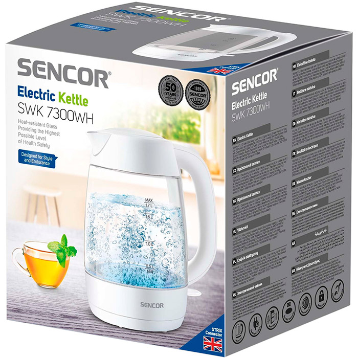 Обзор электрочайник SENCOR SWK 7300WH