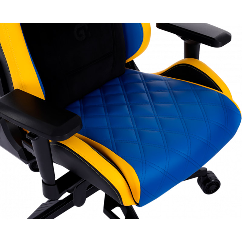 Огляд Крісло GT RACER X-0724 Blue/Yellow