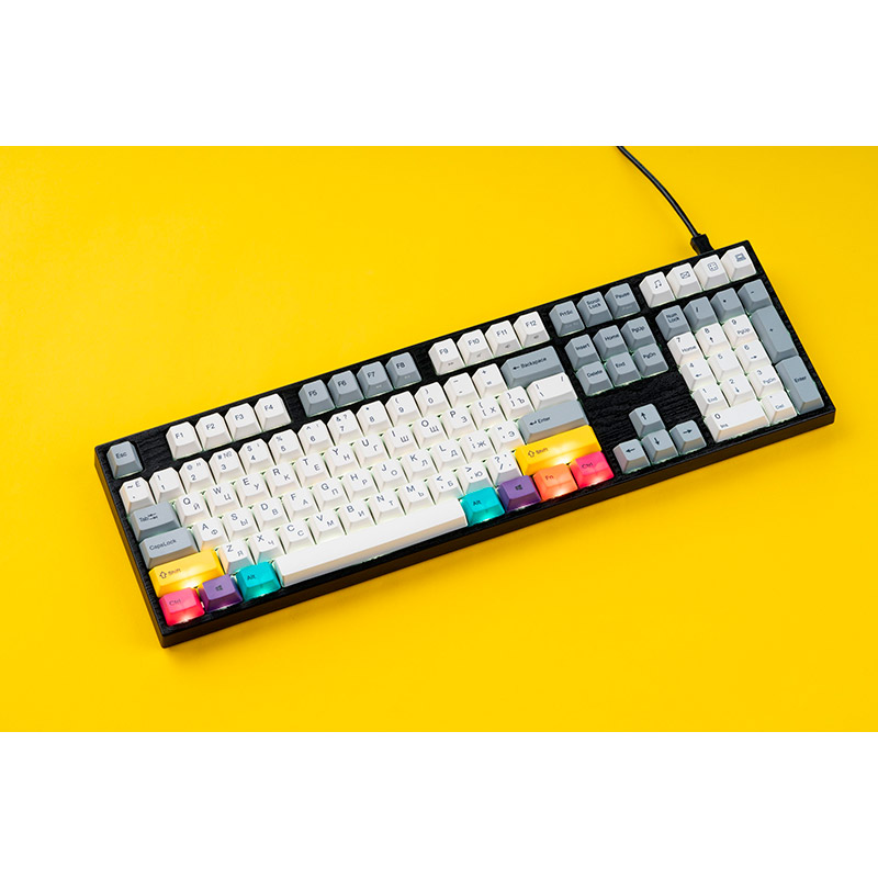 Огляд Клавіатура VARMILO VEA108 CMYK Cherry Mx Blue EN/UKR (A26A024D2A3A17A007)