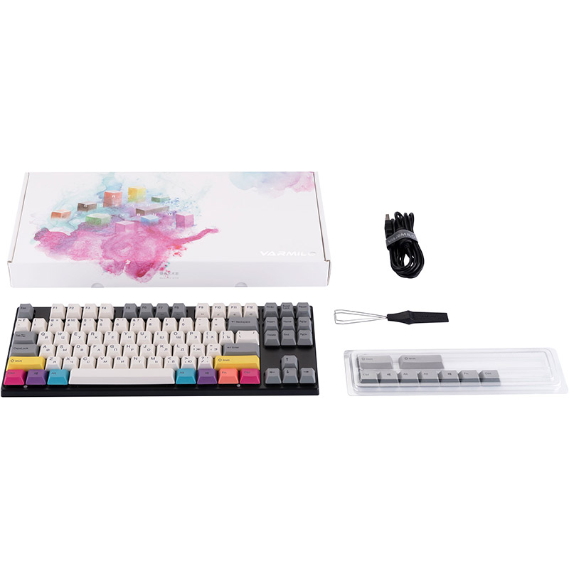 Огляд Клавіатура VARMILO VEA87 CMYK Cherry Mx Blue EN/UKR (A23A024D2A3A17A007)