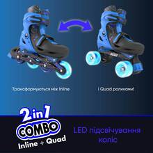 Ролики NEON Combo Skates Blue  (NT09B4)