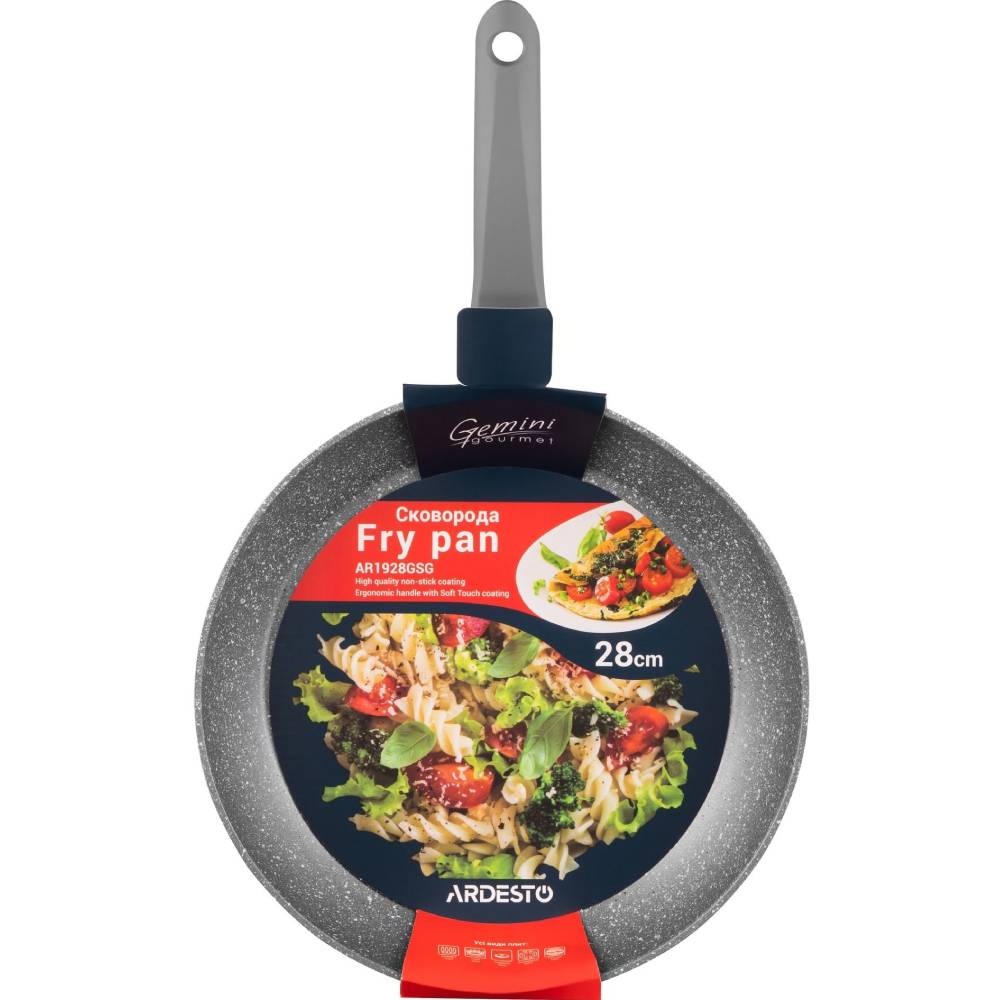 Сковорода ARDESTO Gemini Gourmet Vasto 28 см Grey (AR1928GSG) Высота борта 5