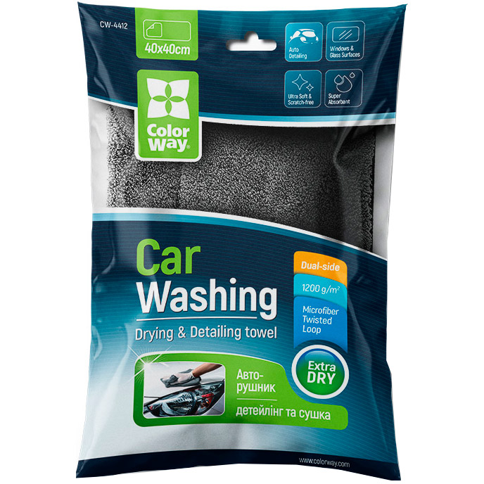 Фото 15 Авторушник COLORWAY Extra 1200gsm 40 х 40 см Grey (CW-4412)
