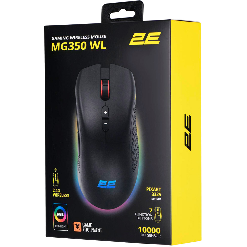 Фото 15 Мышь 2E GAMING MG350 WL RGB USB Black (2E-MG350UB-WL)