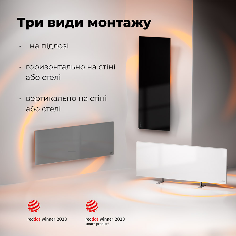 Конвектор AENO Premium Eco Smart GH3S LED White (AGH0003S) Тип нагревательного элемента закрытый