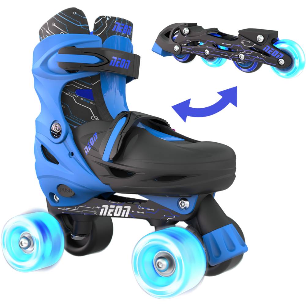 Ролики NEON Combo Skates Blue  (NT09B4) Вид детский