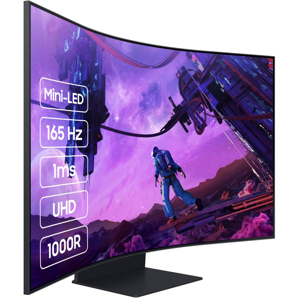 Зовнішній вигляд Монітор SAMSUNG 55" Odyssey Ark LS55BG970NIXCI