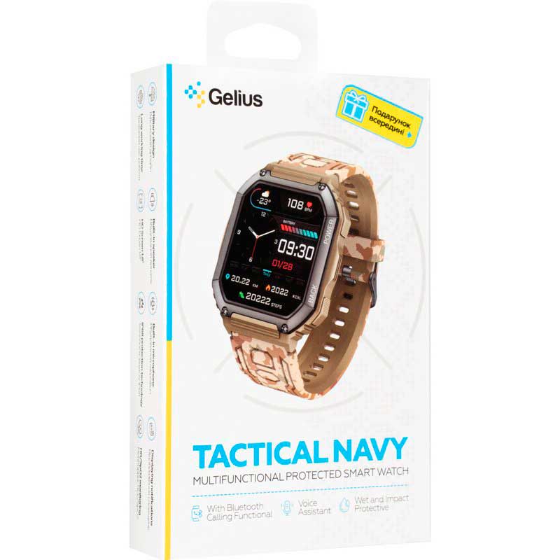 Фото 16 Смарт-годинник GELIUS Pro GP-SW007 Tactical Navy Military