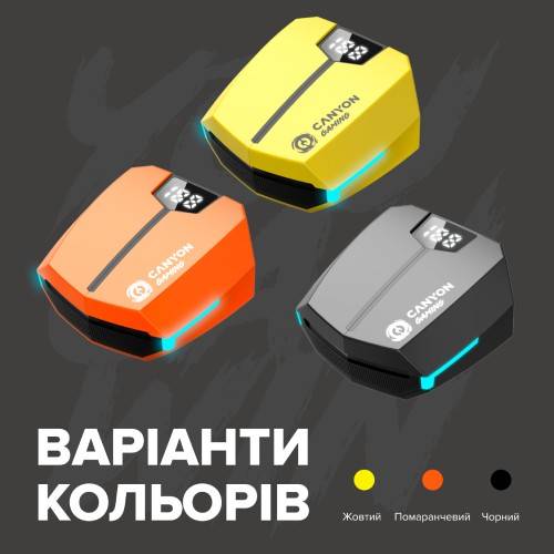 Фото Гарнитура CANYON Doublebee GTWS-2 Gaming Orange (CND-GTWS2O)