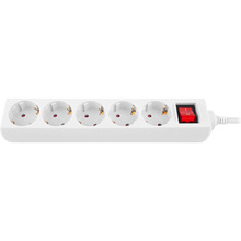 Мережевий фільтр REAL EL RS-Protect M 5 розеток 1.8м 10А White (EL122300025)