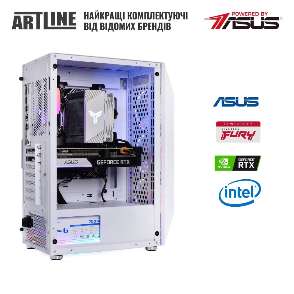 Внешний вид Компьютер ARTLINE Gaming X59WHITE (X59WHITEv36Win)