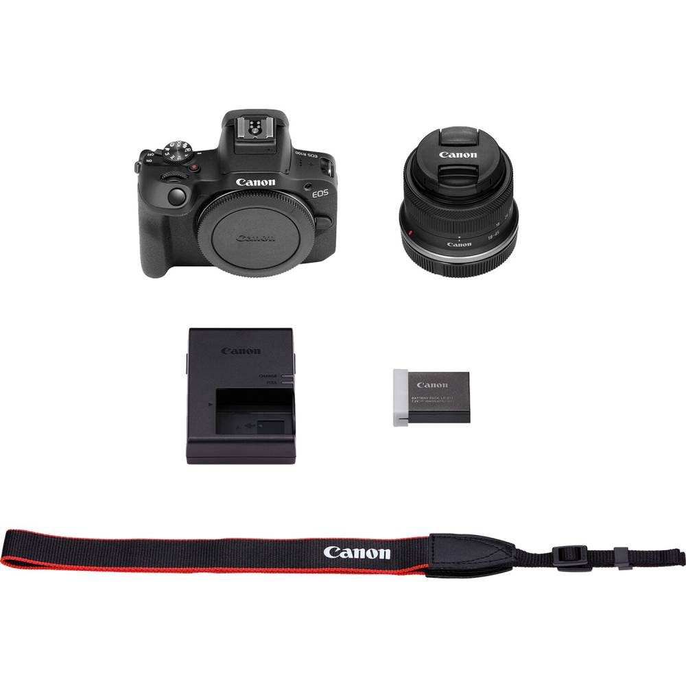 В Україні Фотоапарат CANON EOS R100 RF-S 18-45 IS STM (6052C034AA)