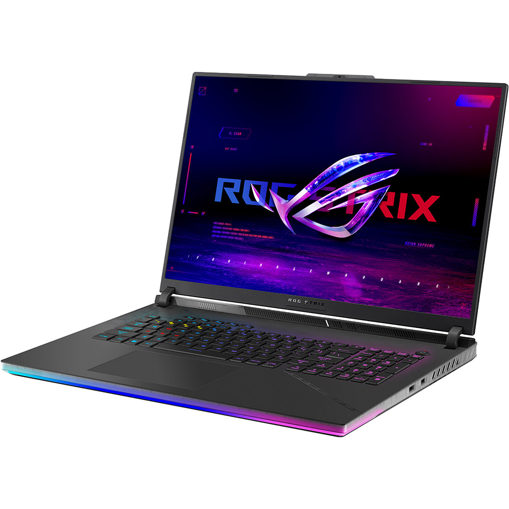 Зовнішній вигляд Ноутбук ASUS ROG Strix Scar 18 G834JZ-N6058X Black (90NR0D31-M003Z0)