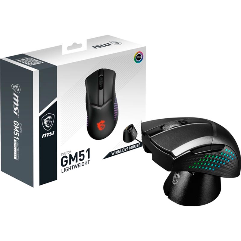 Фото 19 Миша MSI Clutch GM51 Lightweight Wireless Black (S12-4300080-C54)