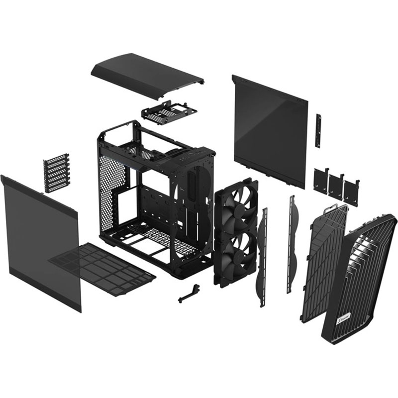 Фото 19 Корпус Fractal Design Торент Compact Black TG Dark Tint (FD-C-TOR1C-01)
