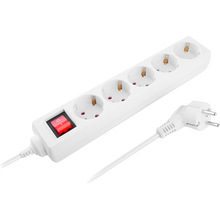 Мережевий фільтр REAL EL RS-Protect M 5 розеток 1.8м 10А White (EL122300025)