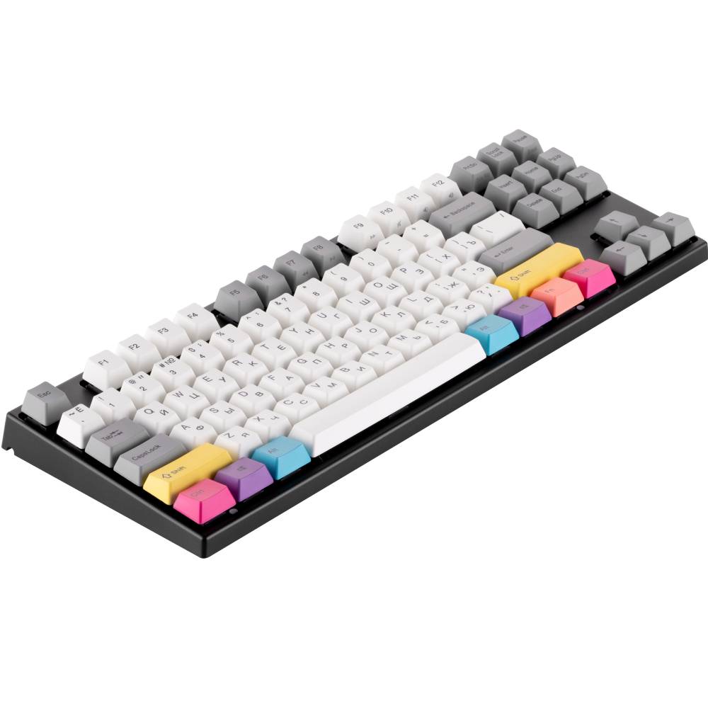 Клавіатура VARMILO VEM87 CMYK EC V2 Rose Black (A33A024B0A3A17A007) Клас ігрова