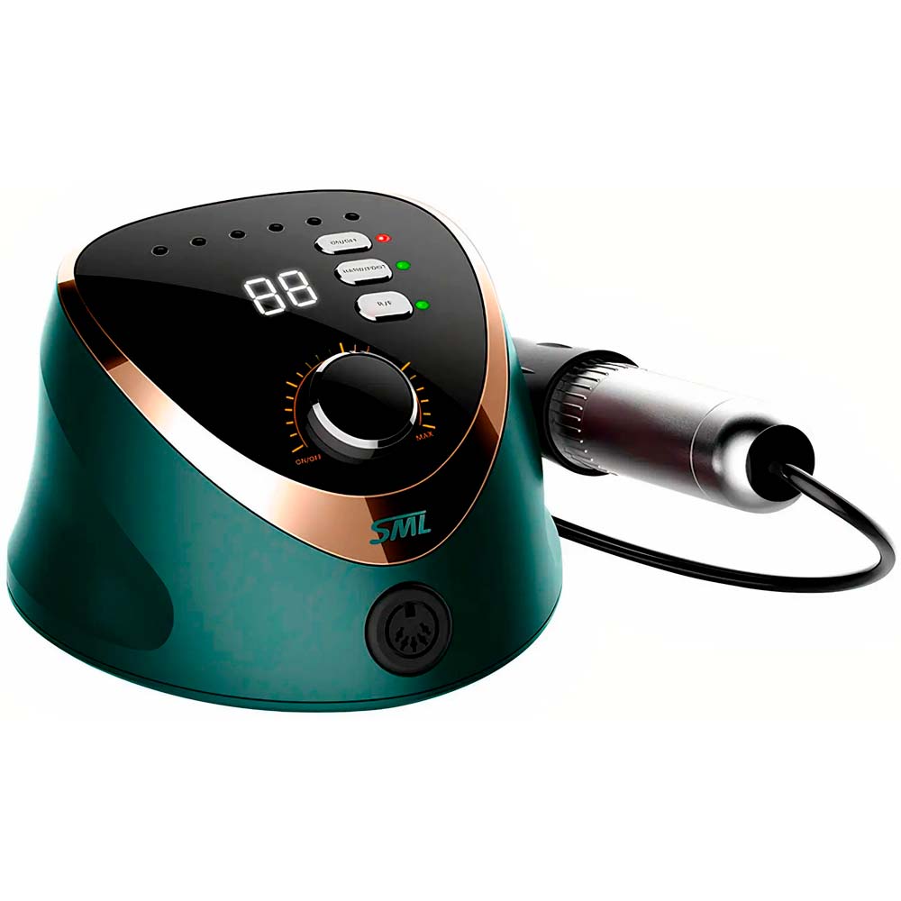 Фрезер для манікюру SML Nail Sander M12 з педаллю Green Фрезер для манікюру SML Nail Sander M12 з педаллю Green