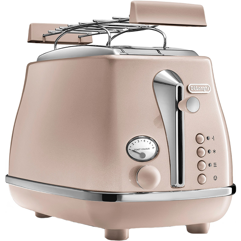 Тостер DELONGHI CTOT 2103 BG Icona Metallics Кількість відділень 2