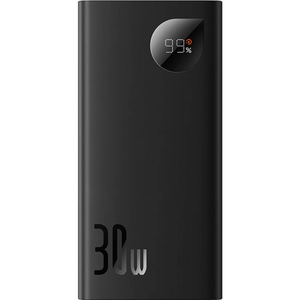 Powerbank BASEUS Adaman Metal Digital Display Overseas Edition 30W 10000mAh Black (39239black)