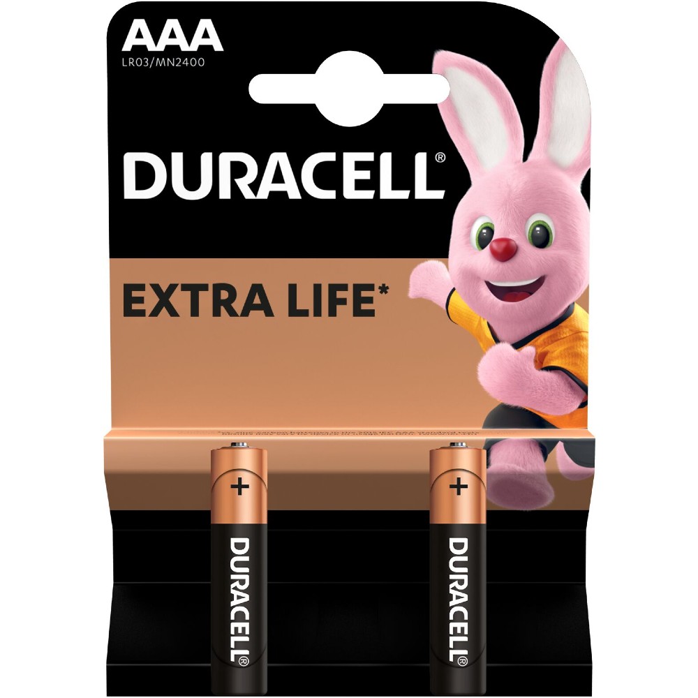 Щелочные батарейки Duracell AAA 2 шт (81545417)