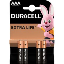 Батарейки DURACELL LR03 MN2400 алкалиновые (81545421) 1x4 шт.