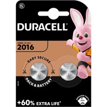 Спеціальна літієва батарейка DURACELL CR2016 3В 2 шт (5003006)