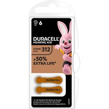 Батарейка DURACELL HA 312 уп. 6 шт. (5004325)