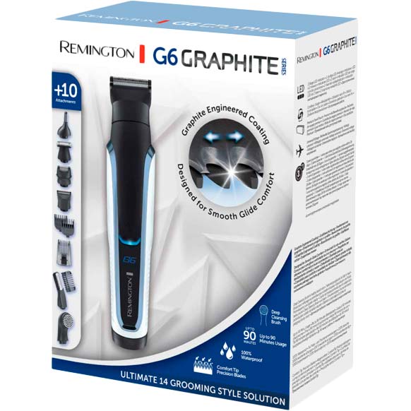 Триммер REMINGTON PG6000 E51 G6 Graphite Ser. Pers.Groomer (43259560100) Область применения борода