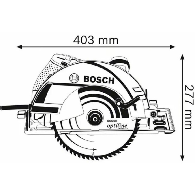 Пила дисковая BOSCH GKS 235 Turbo Professional 2050 Вт 235 мм (0.601.5A2.001) Тип циркулярная