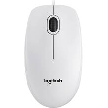 Миша Logitech B100 USB white (910-003360)