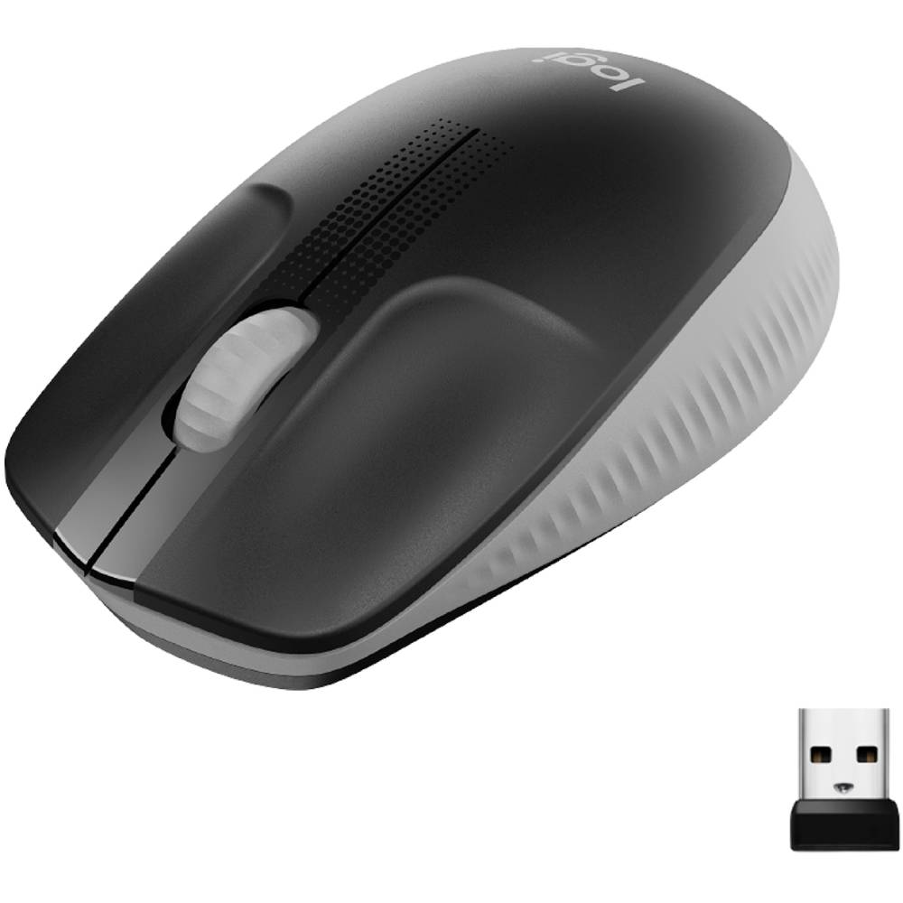 Фото Мышь LOGITECH M190 Full Size Wireless Grey (L910-005906)