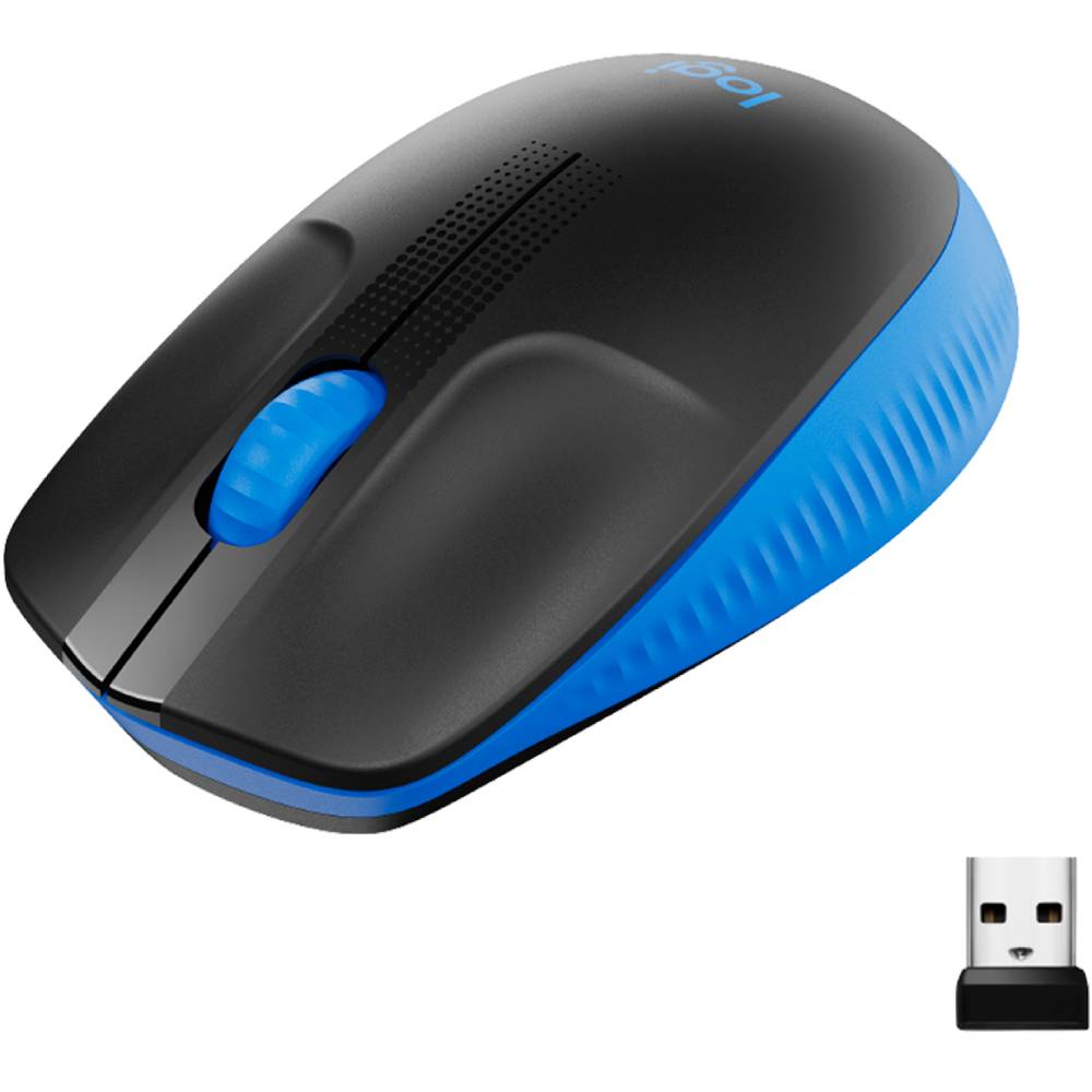 Фото Миша LOGITECH M190 Full Size Wireless Blue (910-005907)