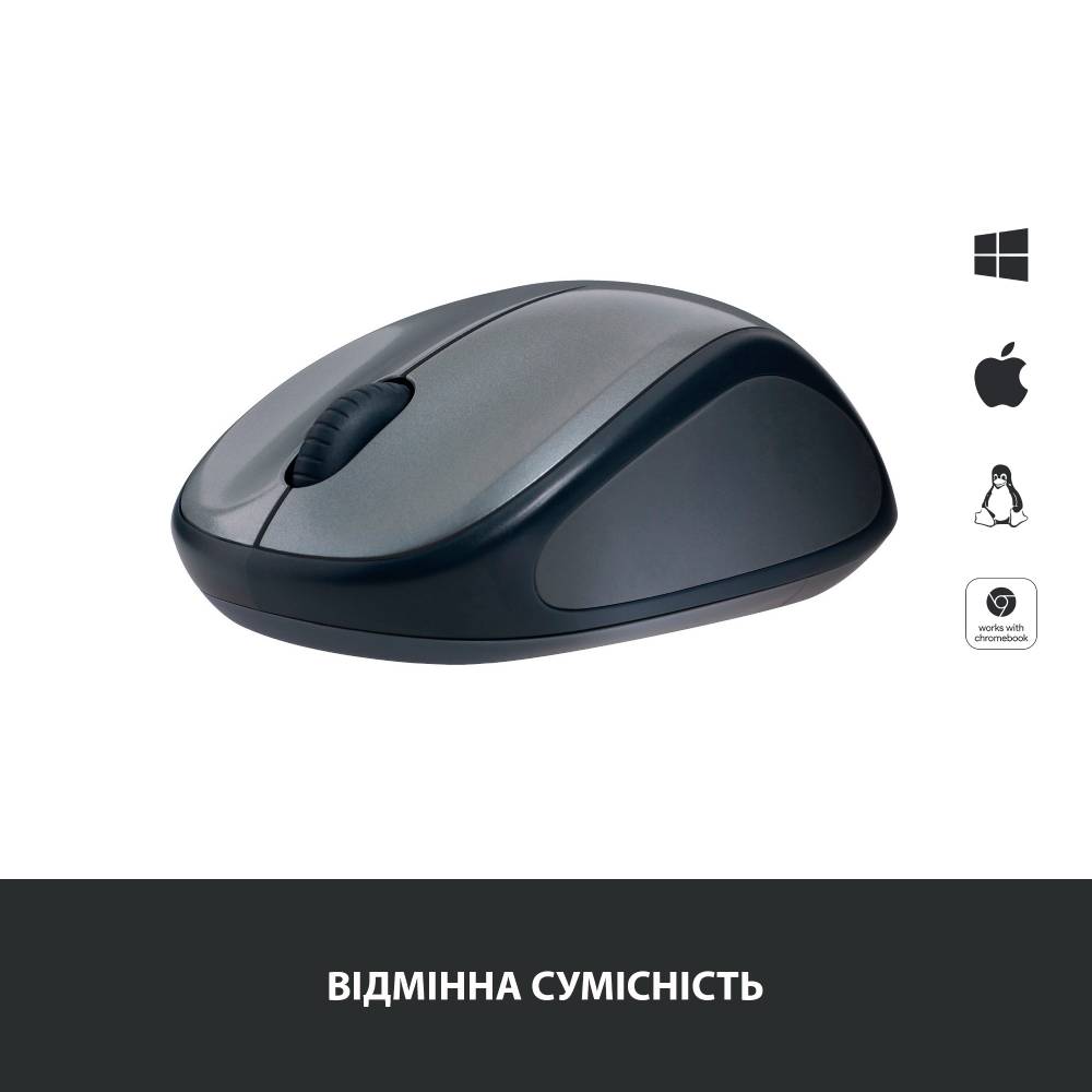 Миша LOGITECH M235 Colt Matte (910-002201) Бездротове підключення RF