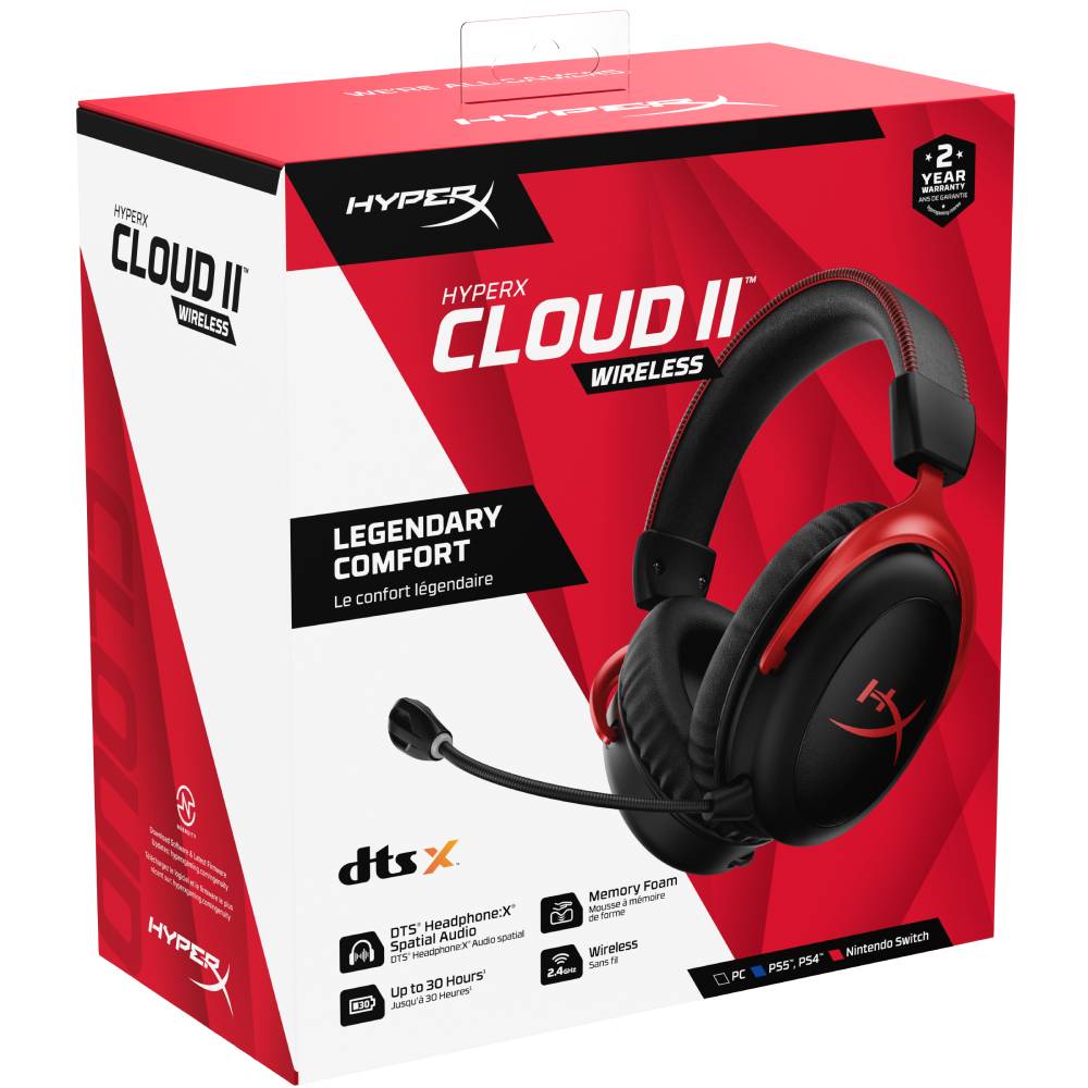 Замовити Гарнітура HYPERX Cloud II Wireless (HHSC2X-BA-RD/G)