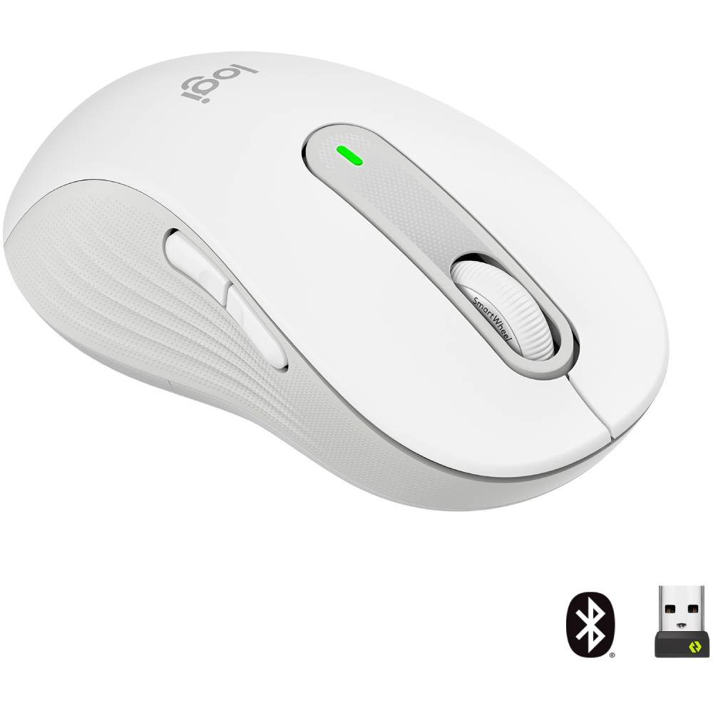 Замовити Миша Logitech Signature M650 L Wireless Mouse LEFT Off-White (910-006240)