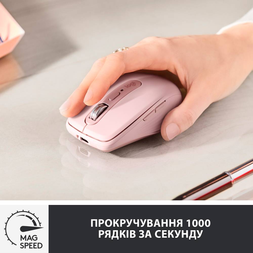 В Україні Миша Logitech MX Anywhere 3 Rose (L910-005990)