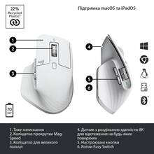 Мышь Logitech MX Master 3S Performance Wireless Mouse Bluetooth Pale Grey (910-006560)