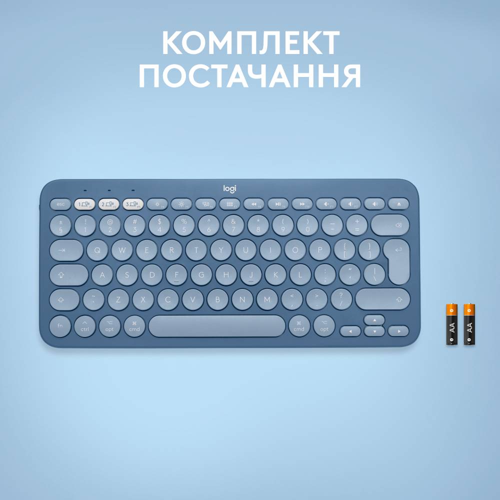 Покупка Клавіатура LOGITECH K380 для Mac Multi-Device Bluetooth US Blueberry (920-011180)