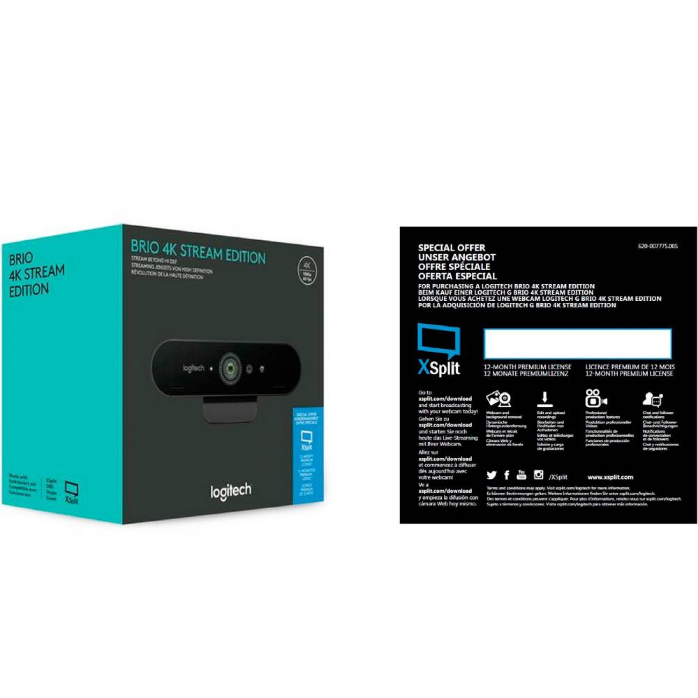 Огляд Web-камера Logitech BRIO 4K Stream edition (L960-001194)