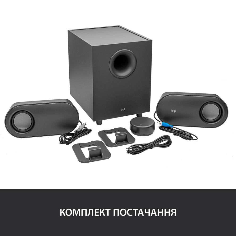 Фото Акустическая система Logitech Bluetooth Computer Speakers Z407 Graphite (L980-001348)