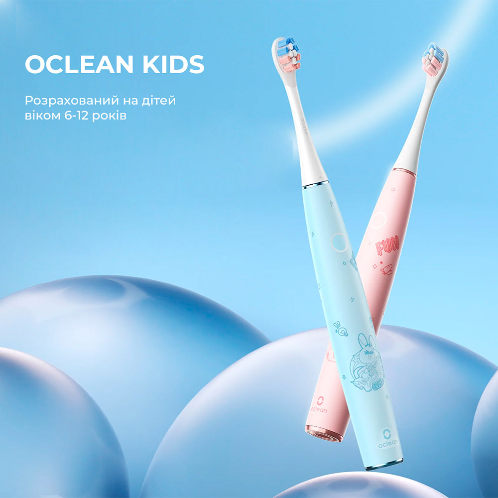 Внешний вид Электрическая зубная щетка OCLEAN Kids Electric Toothbrush Blue (6970810552379)