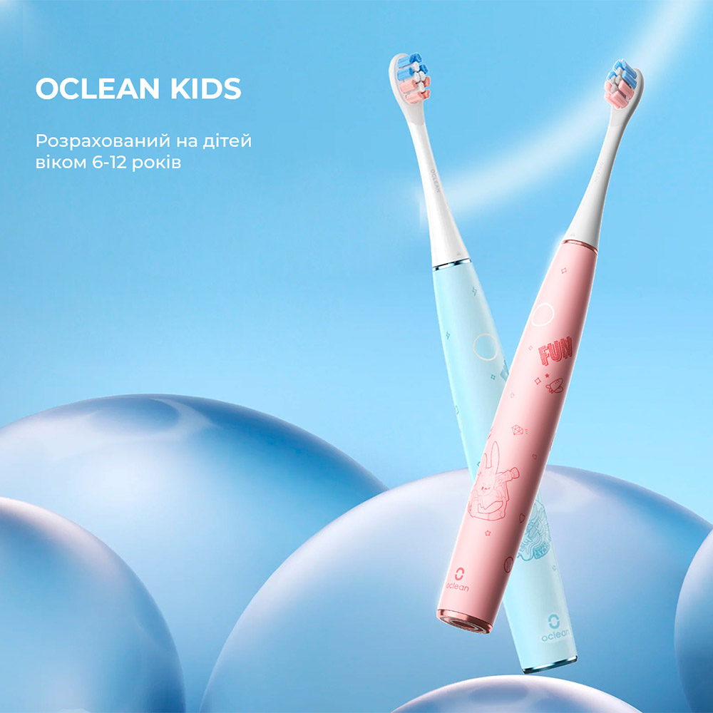 В інтернет магазині Електрична зубна щітка OCLEAN Kids Electric Toothbrush Pink (6970810552409)