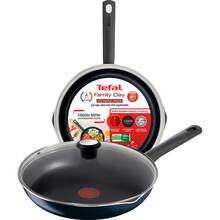 Сковорода з кришкою TEFAL Family Day 24 см Graphite (B5660453_SET)