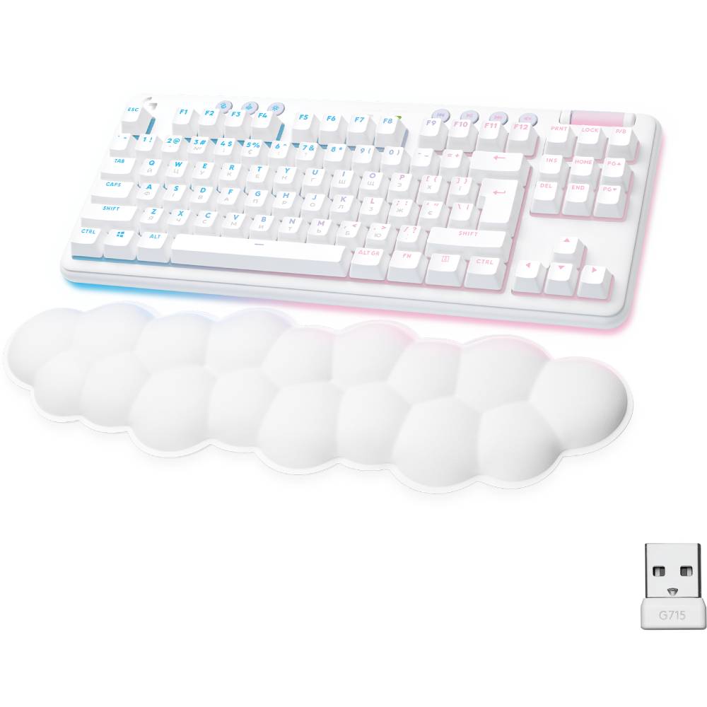 Покупка Клавиатура LOGITECH G715 Wireless Gaming UA Tactile White  (920-010465)