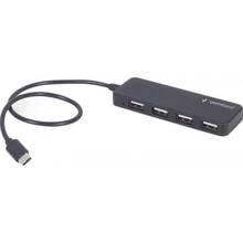 USB-хаб GEMBIRD Type-C 4 в 1 Black (UHB-CM-U2P4-01)