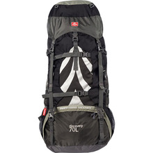 Рюкзак туристический NATUREHIKE NH70B070-B 70 л + 5 л Black/Grey (6927595709009)