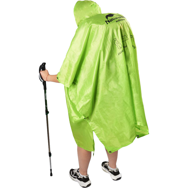 Пончо-дощовик NATUREHIKE 3 в 1 NH17D002-M Green (6927595717967)