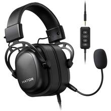 Гарнітура Hator Hypergang 7.1 USB Black (HTA-840)