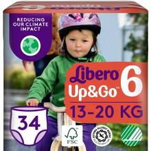 Підгузки-трусики LIBERO Up&Go 6 13-20 кг 34 шт (7322541742861)